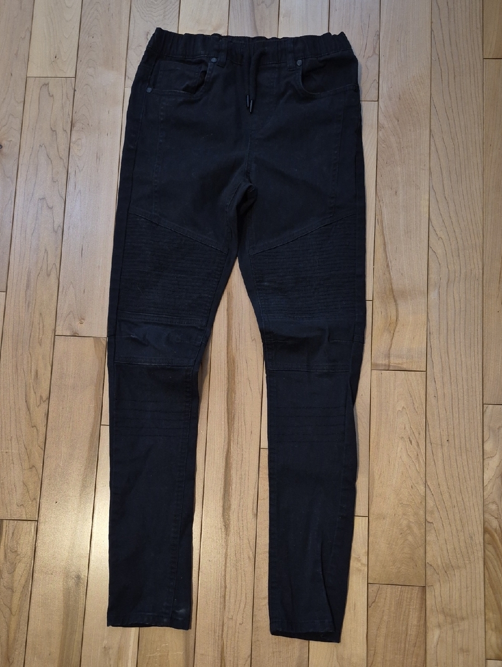 Boys Size 17 Jeaniologie Black Stretch Skinny Jeans
